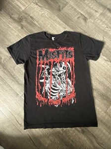 VINTAGE Misfits Shirt Herren Medium schwarz Grafik T-Shirt Pacific Death Comes Ripping - Bild 1 von 6
