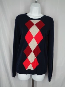 J Crew Factory Argyle Merino Wool Sweater Size Small New - Picture 1 of 8