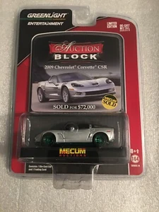 NEU GREENLIGHT GREEN MACHINE MECUM AUKTIONSBLOCK 2009 CORVETTE CSR COUPE BB4 - Bild 1 von 11