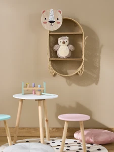 Kinderzimmer Regal Bär Wandregal 2 Ablagen Aufhängen Deko Regal NEU - Bild 1 von 3