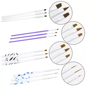 Acryl UV LED Gel Pinsel Set Nail Art Fine Liner Starter Modellage French Nail - Bild 1 von 13