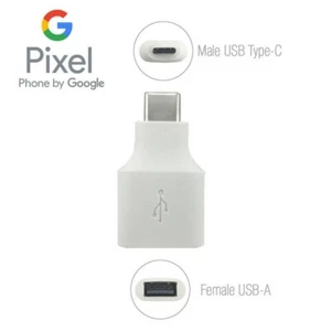 Genuine Google Type-C Male to USB Female Adapter OTG Connector Pixel 2 3 4 XL - Picture 1 of 2