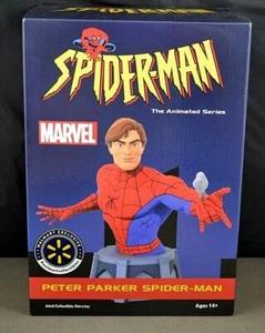 Diamond Select Spider-Man Animated Series Peter Parker Resin Bust Limited /3200 - Picture 1 of 2