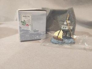 Harbour Lights Natale 1998 Middle Bay Alabama Alabama Ornamento Nuovo - Foto 1 di 4