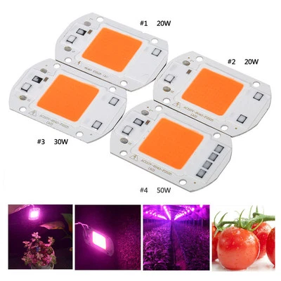 MARKENLOS 220/240V AC 20/30/50W Espectro Completo LED MAZORCA Chip Luz de Crecimiento Lámpara de Crecimiento de Plantas