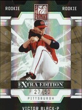 2009 Donruss Elite Extra Edition Status Gold #75 Victor Black /50