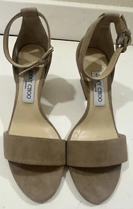 Jimmy Choo pump heel Sandals EU 36 Beige 36637 new never worn 5.5 Us - Picture 1 of 9