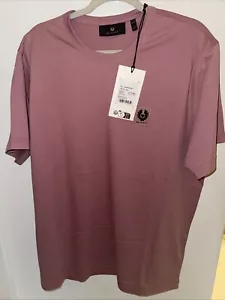 Camiseta BELSTAFF Para Hombres Rosa Clásica Parche Fénix Logo TALLA 2XL XXL NUEVA CON ETIQUETAS - Imagen 1 de 6
