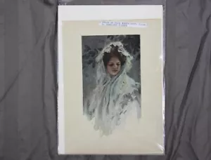 Harrison Fisher Plate 5 Wedding Day from A Dream of Fair Women Book 1907 7x9 1/2 - Picture 1 of 4