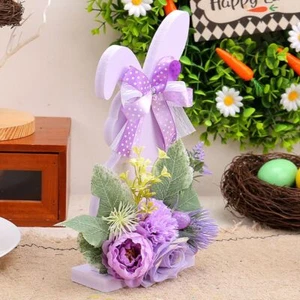 Cartoon Easter Bunny Desktop Signs Elegant Easter Table Ornament Party Favors - Picture 1 of 8