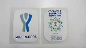 PATCH SUPERCOPPA 2019 PATCH MILAN BADGE JUVENTUS PATCH RIYADH SUPERCOPPA TOPPA - Bild 1 von 3
