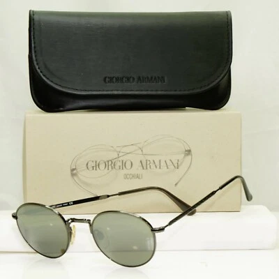 Auténticas gafas de sol Giorgio Armani 1997 vintage Gunmetal hombres mujeres 652 976/36 Foto 1 de 4