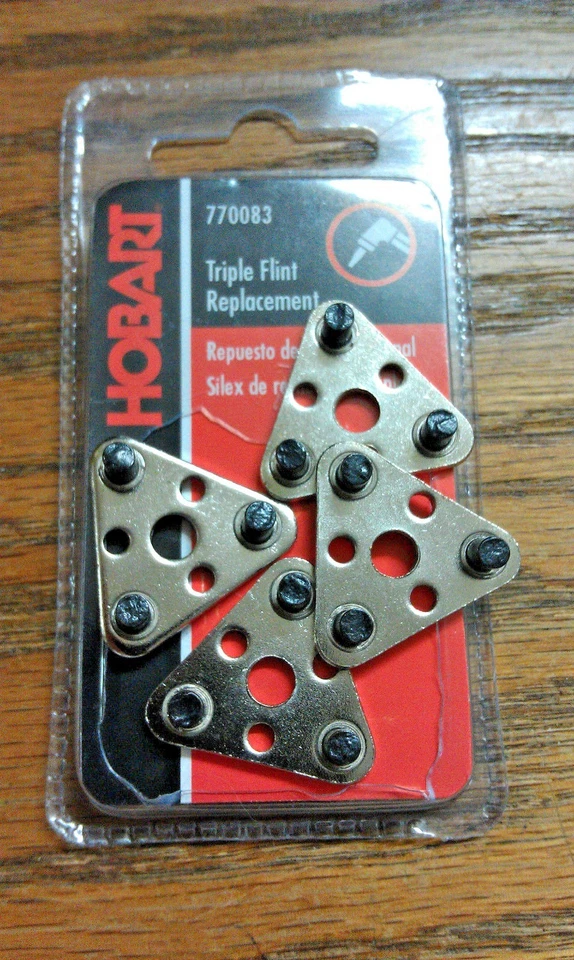 SOLDADURA HOBART, puntas de repuesto de triple pedernal, (4), pieza # 770083 Foto 1 de 1