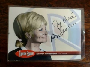 GERRY ANDERSON CAPTAIN SCARLET SYLVIA ANDERSON (CO-CREATOR) SA2 AUTOGRAPH CARD - Picture 1 of 2