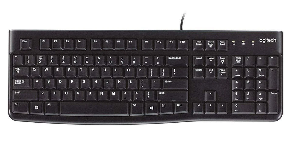 Tastiera Logitech USB Layout US Nera (920-002479) - Immagine 1 di 2