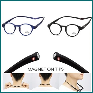 Occhiali da lettura uomo donna vista con calamita magnetici riposo graduati nm - Picture 1 of 8
