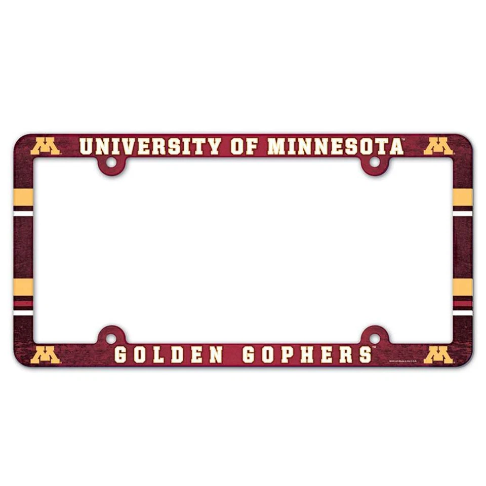 Marco de matrícula de plástico Minnesota Golden Gophers Foto 1 de 1