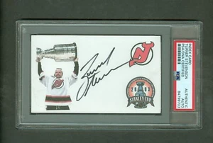 Turner Stevenson 3x5 index Devils Stanley Cup Image PSA encased Autograph - Picture 1 of 3