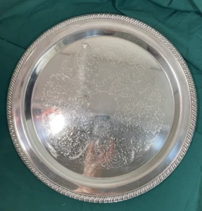 Vintage Silverplated Platter Service Tray 15" Wide, International Silver - Picture 1 of 4