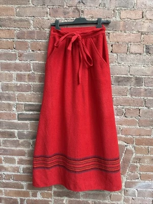 Falda envolvente manta india Geoffrey Beene Bag vintage, talla pequeña, años 70’s EE. UU. Foto 1 de 4