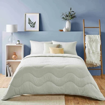 Night Lark Tufted Dots Coverless Duvet - White
