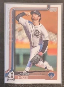 Casey Mize #315 2025 Topps Series One Baseball Detroit Tigers Base Card - Picture 1 of 3