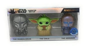 Star Wars Mandalorian Personaggio Borsa Clip: Armorer, The Child & The Mandalorian - Foto 1 di 6