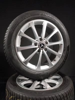4 Winterräder 205 55 R17 Mercedes A B CLA Klasse W177 W247 W118 17" Alufelgen - Bild 1 von 4