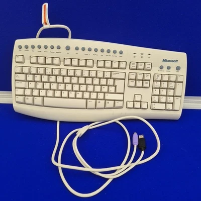 Microsoft Keyboard Pro Multimedia RT9441 PS/2 & USB Connection With USB Sockets - Image 1 of 4