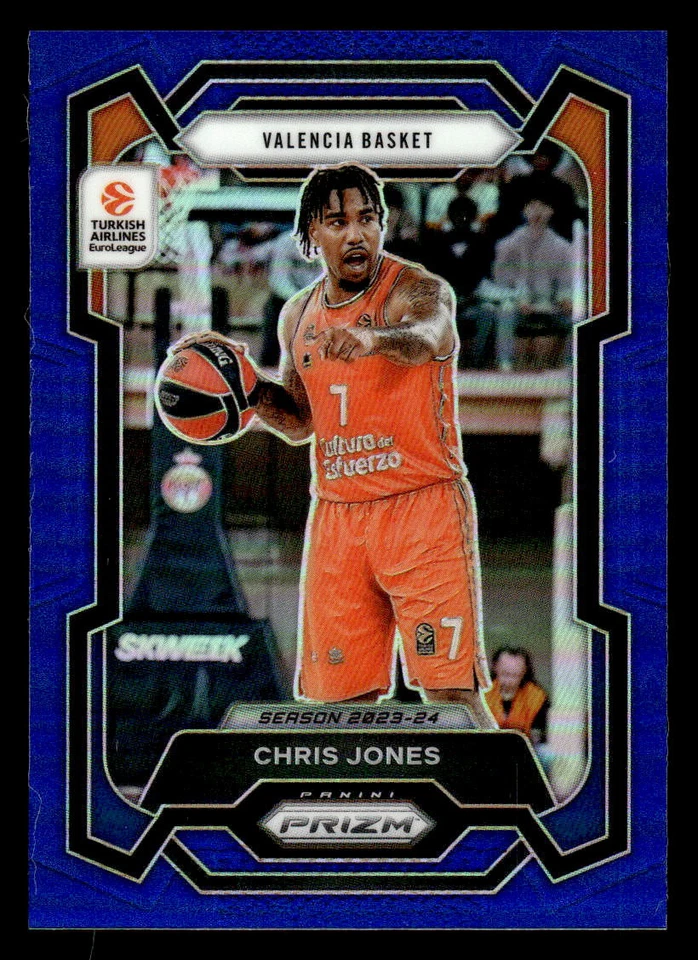 Chris Jones 2023-24 Panini Prizm Turkish Airlines EuroLeague #132 Blue #133/199 - Image 1 of 1