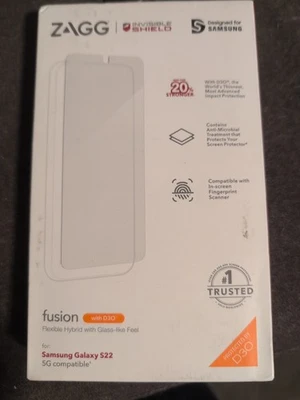 Protetor de tela ZAGG para Galaxy S22 Ultra - Transparente - Imagem 1 de 2