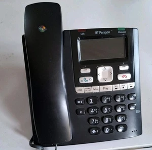 Téléphone BT Paragon 650 avec répondeur maison téléphone noir fonctionne très bon état - Photo 1/5