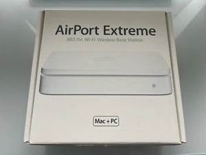 Apple AirPort Extreme 802.11n Gigabit Wireless N Router (A1143) MINT NEW SEALED - Picture 1 of 10
