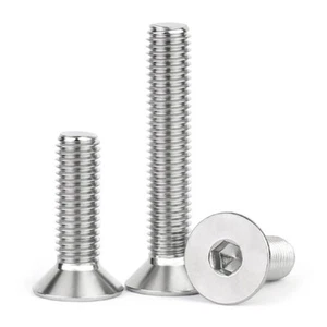 Socket Countersunk Bolts A4 Stainless Steel CSK Allen Key Screws Marine M2-M10 - Picture 1 of 118
