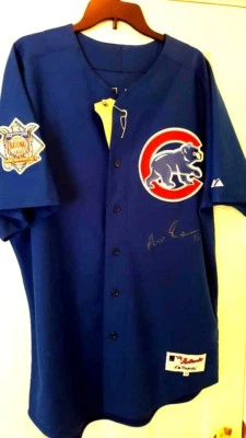 ARAMIS RAMIREZ  AUTOGRAPHED AUTHENTIC MAJESTIC CUBS JERSEY PROVENANCE MANNY MOTA - Image 1 of 4