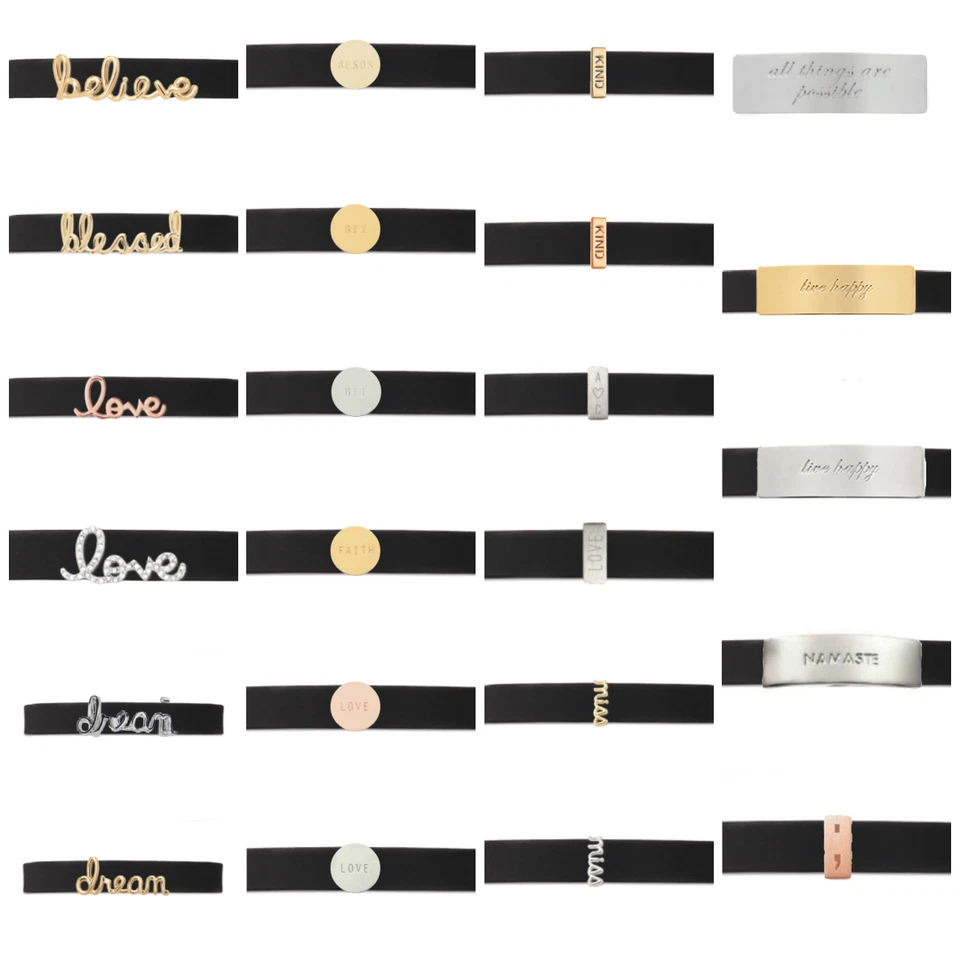 KEEP Collective Stella & Dot Word & Say Something Bar Charms Round Disc New - Image 1 of 1