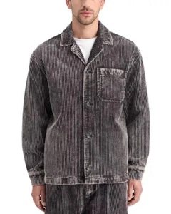 $318 Scotch & Soda Washed Corduroy Jacket Black 178637 WI24 Men Size 2XL - Picture 1 of 9