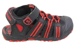 SKYROCKET BOYS BLACK CLOSED TOE SUMMER SANDALS CASUAL SPORT SHOES UK SIZE 9-4 - Picture 1 of 3
