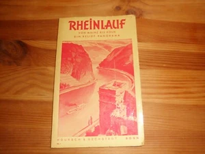 1 alte Karte vom Rheinlauf Mainz bis Köln 50er - Bild 1 von 6