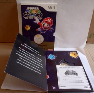 Moneda de lanzamiento conmemorativa Nintendo Wii Super Mario Galaxy 2007 con certificado de autenticidad - Imagen 1 de 13