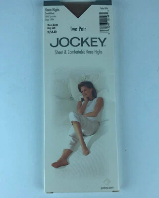 SANDALIA JOCKEY HASTA LA RODILLA 2 pares talla regular beige cálido 1994 HG44 Foto 1 de 4