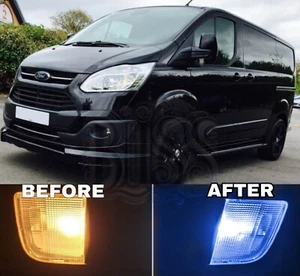 For FORD TRANSIT CUSTOM MK8 2014-18 LED BLUE INTERIOR LIGHT BULBS SET KIT - Picture 1 of 1