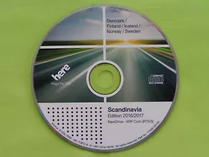NAVIGATION CD WIP COM RT4 RT5 SKANDINAVIEN 2017 CITROEN C4 C5 C6 PEUGEOT 207 308 - Bild 1 von 1
