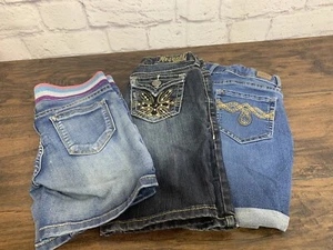 Lot of 3 Girls jean Shorts size 10 - Picture 1 of 6
