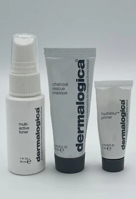 Dermalogica Charcoal Rescue Masque 0.75 Oz New Sealed Skin Detox Set (3 Pieces) - Image 1 of 4