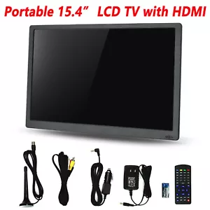 15.4'' Rechargeable Portable LCD Digital TV with Antenna, HDMI, Dolby & Remote - Picture 1 of 12