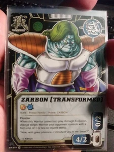 Bandai Dragon Ball CCG Zarbon (Transformed) WA-073 Foil - Picture 1 of 2