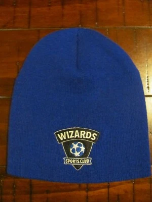 Wizards Sports Club Cedar Grove, NJ Beanie Woolie Cap Royal Blue Football Futbol — 第 1/3 张图片
