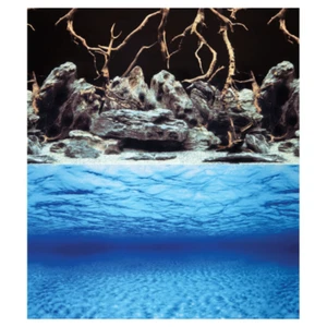 Aqua One Background Sea View Rock & Wood 60cm - Picture 1 of 1