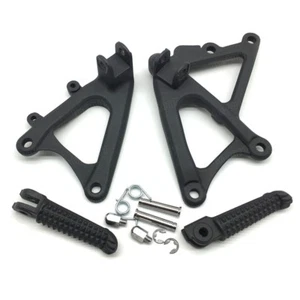 New Black Bicycle Front Foot Pegs Bracket Fit Yamaha YZF-R1 2009-2014 - Foto 1 di 6